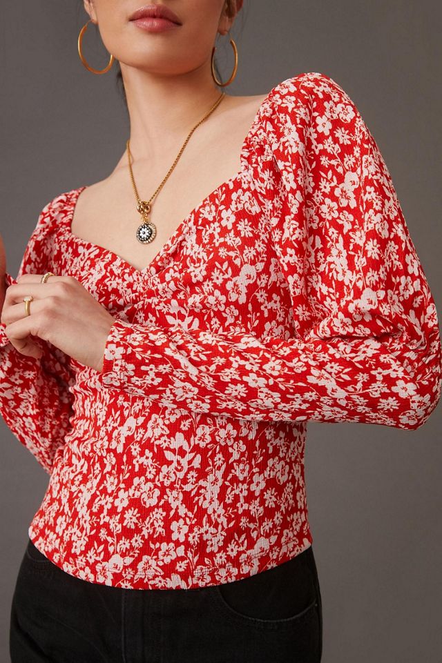 Floral Puff Blouse #1