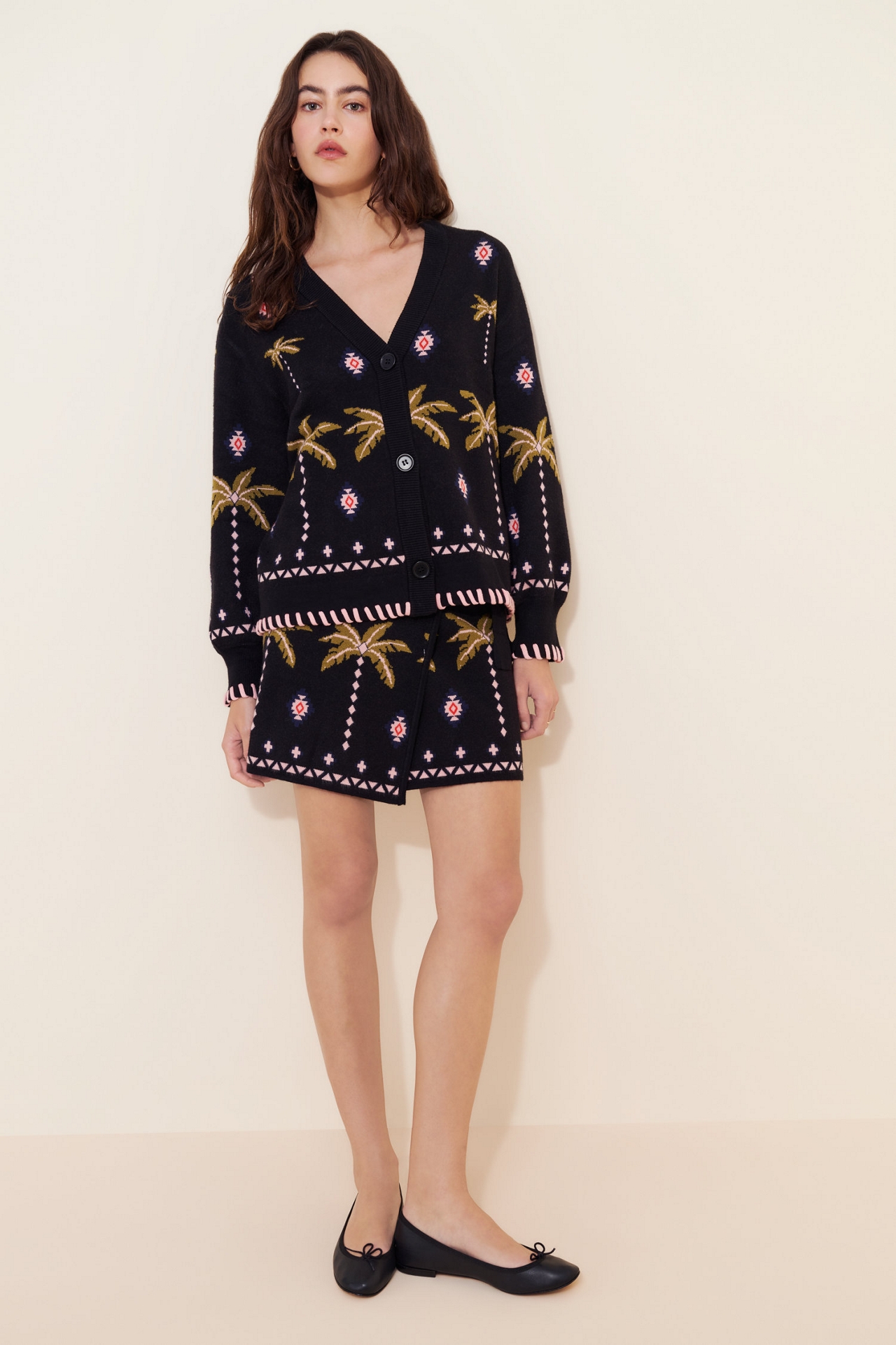 Never Fully Dressed Havana Balloon Sleeve Cardigan