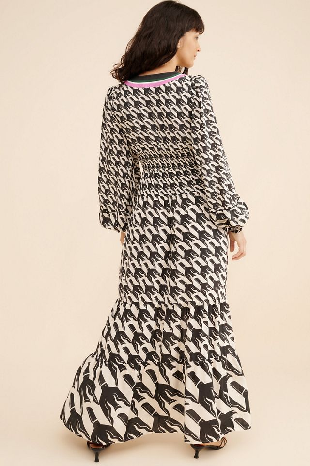FARM Rio Long Sleeve Printed Maxi Dress #3