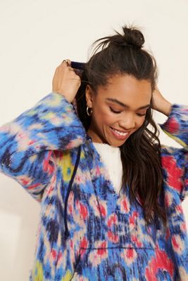 Maeve Plush V-Neck Sweater | Anthropologie