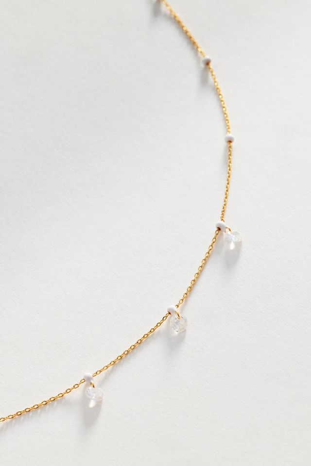 Confetti Crystal Drop Necklace #3