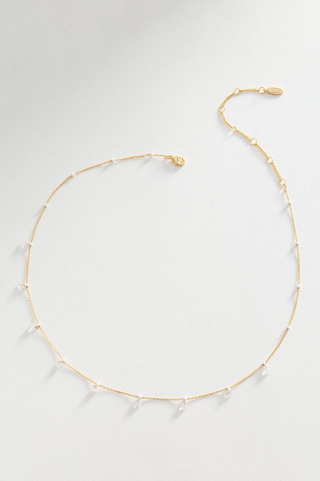 Confetti Crystal Drop Necklace #1
