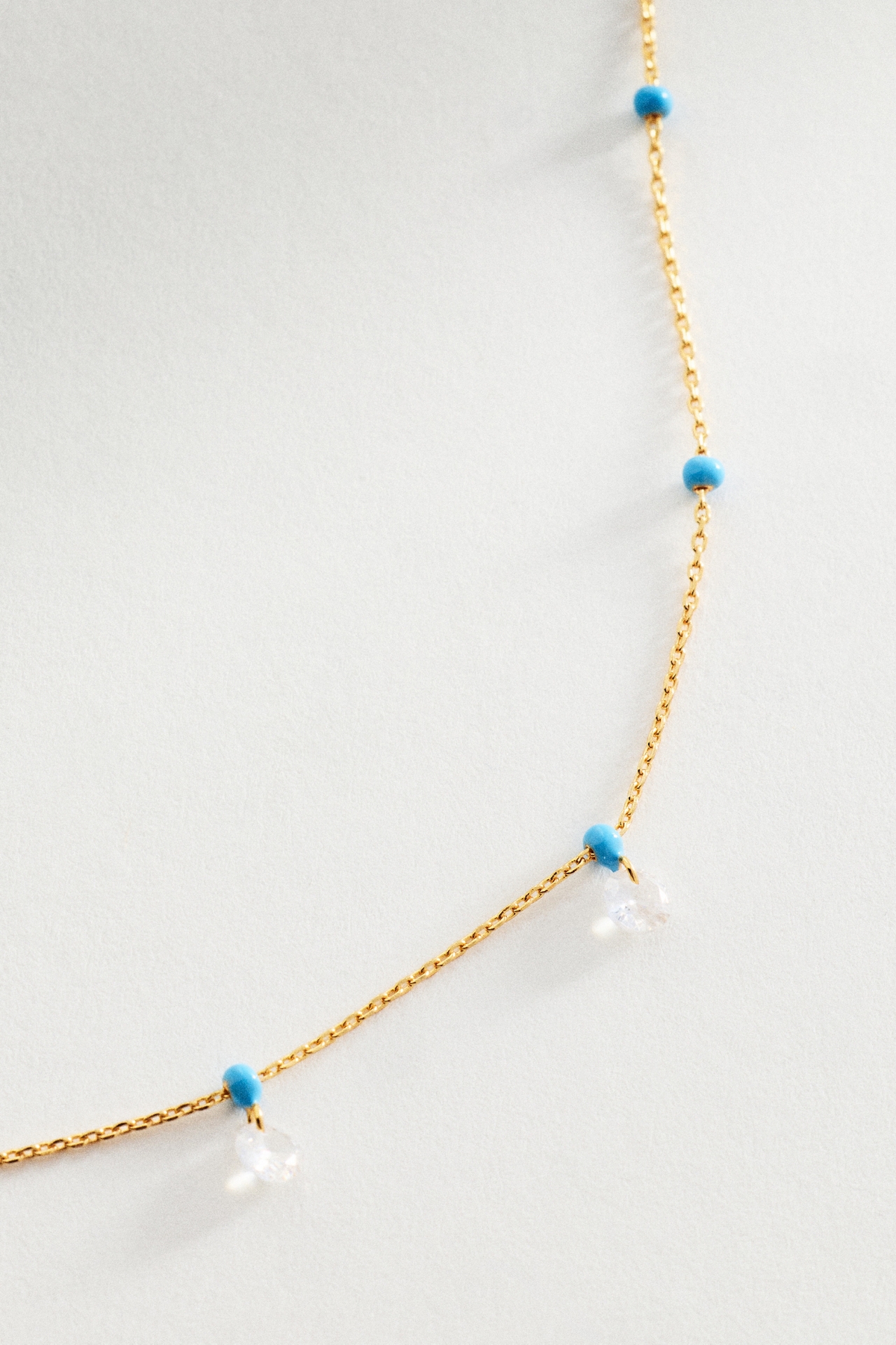 Confetti Crystal Drop Necklace