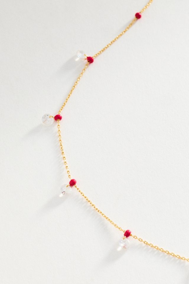 Confetti Crystal Drop Necklace #2