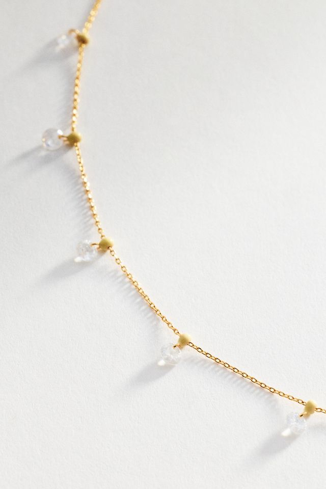 Confetti Crystal Drop Necklace #4