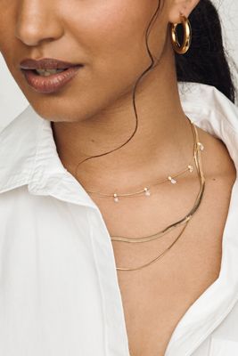 Confetti Crystal Drop Necklace