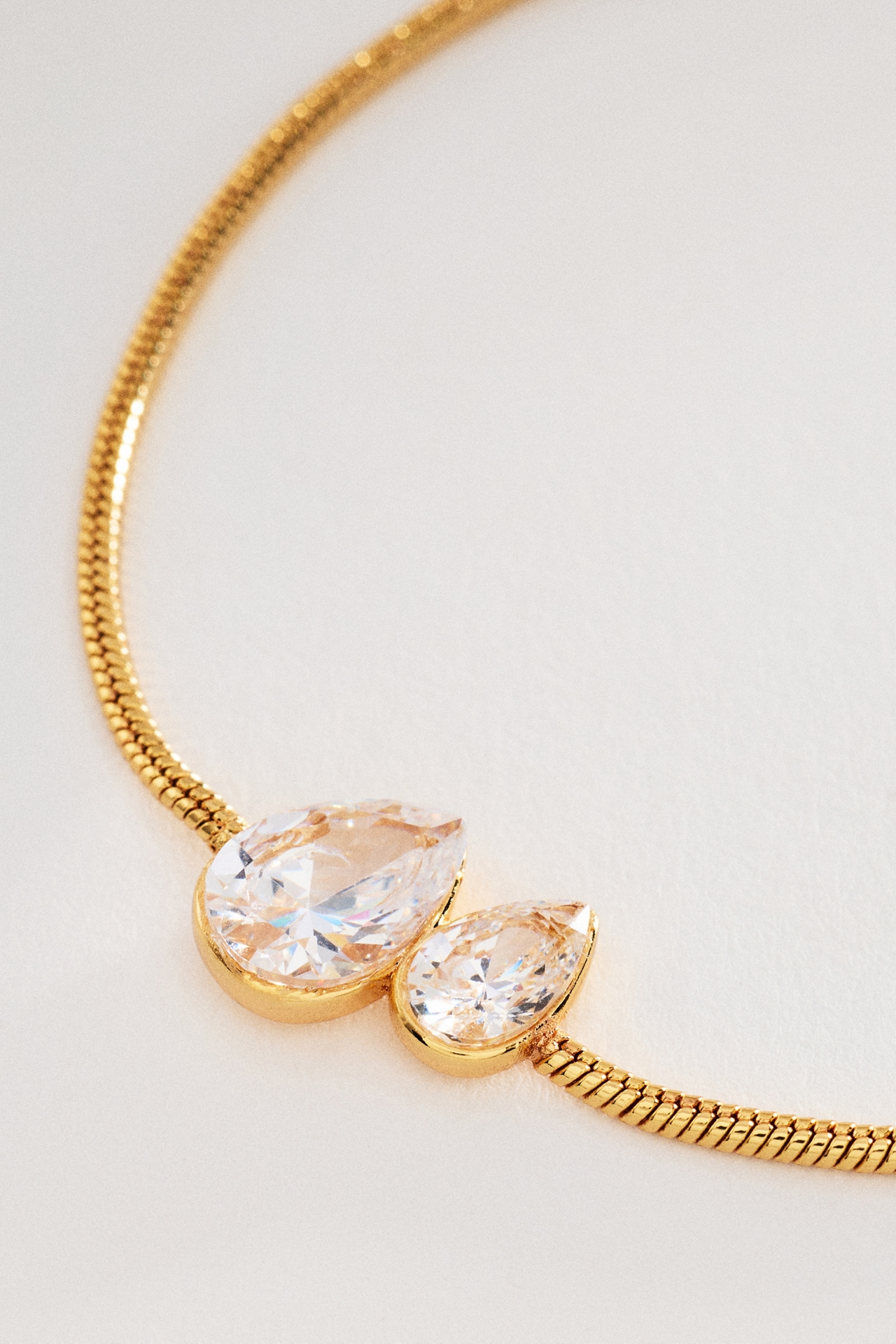 Double Crystal Chain Bracelet