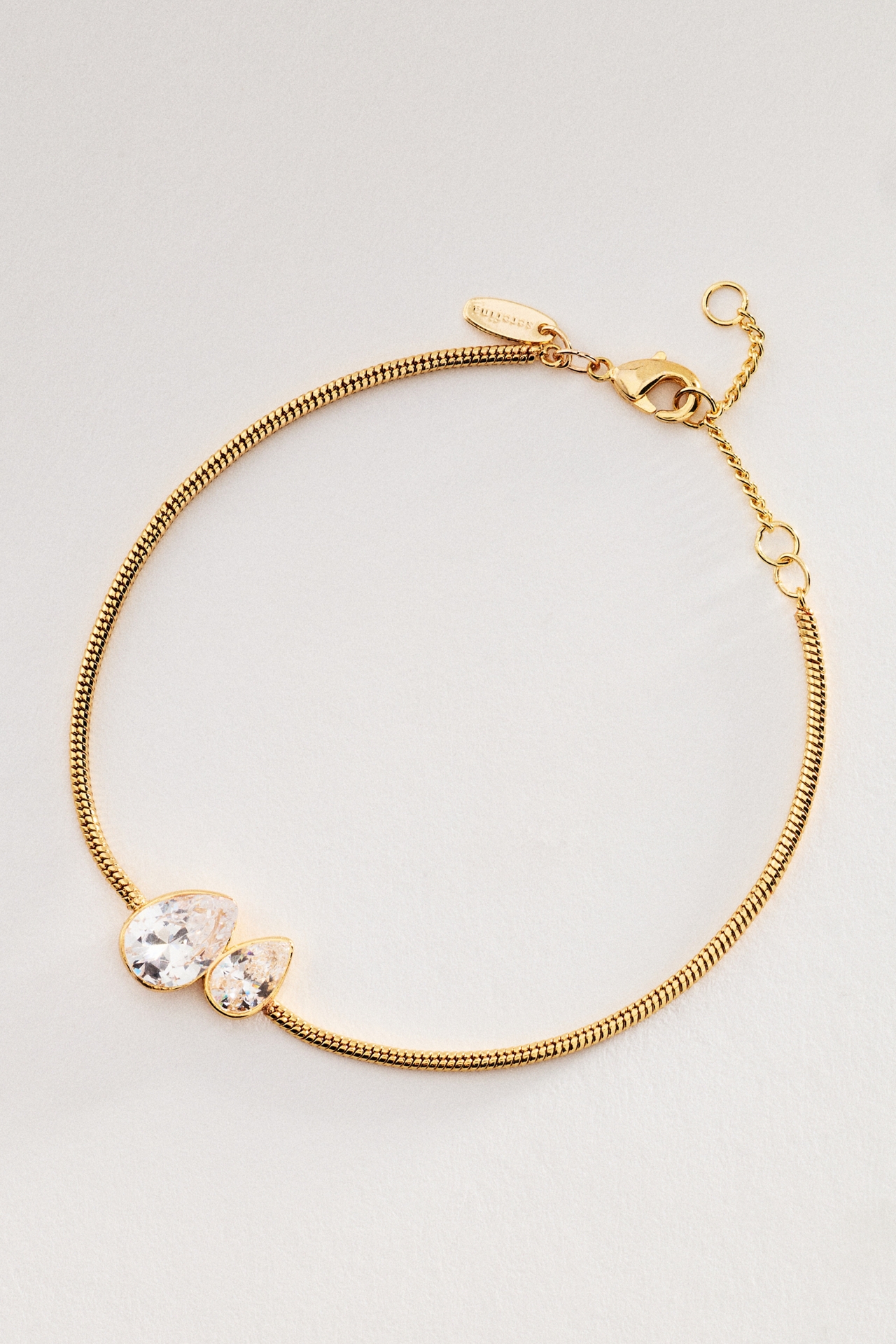 Double Crystal Chain Bracelet