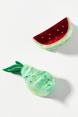 Frasier Sterling Cocktail Hair Claw Clips, Set of 3  display picture 2