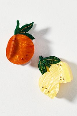 Frasier Sterling Cocktail Hair Claw Clips, Set of 3  display picture 2
