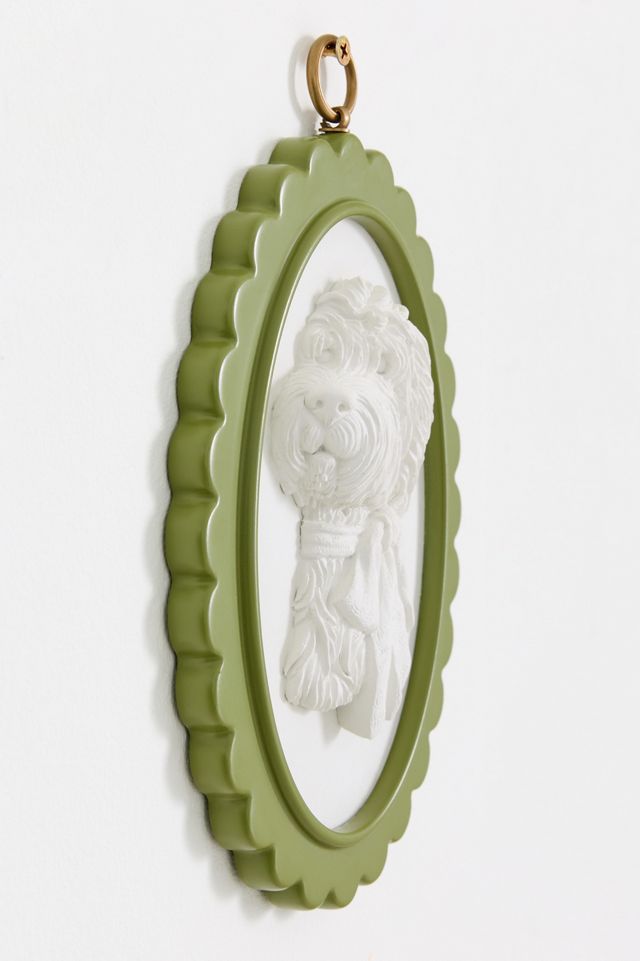 Athena Scalloped Dog Intaglio Gallery Wall Charm #2