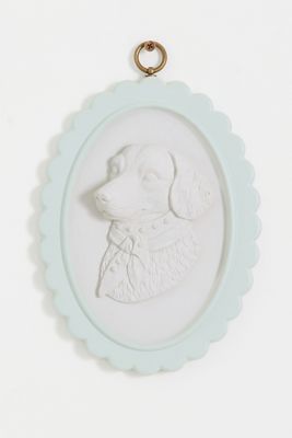 Athena Scalloped Dog Intaglio Gallery Wall Charm