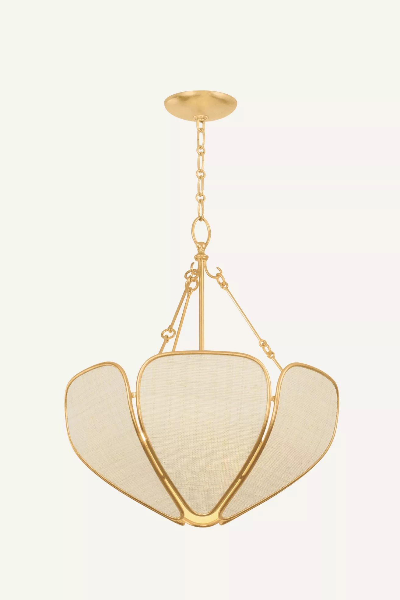 Hudson Valley Lighting 
Bayville Gold Leaf Woven Saguran Pendant