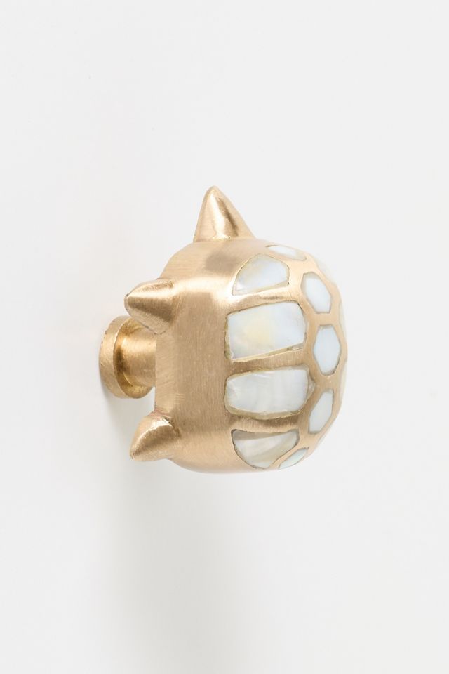 Mata Turtle Mother of Pearl Knob #2