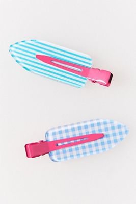 Picnic Collection Printed Crease-Free Clips, Set of 2