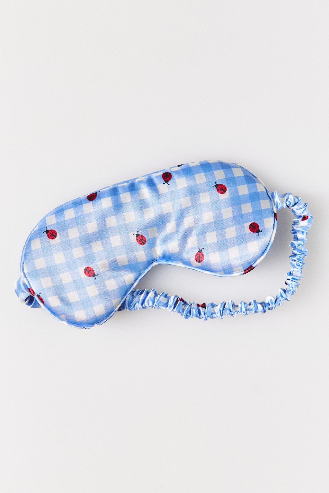 Picnic Collection Gingham Satin Sleep Mask