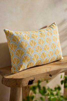 Sunbrella® Lucille Outdoor Lumbar Pillow