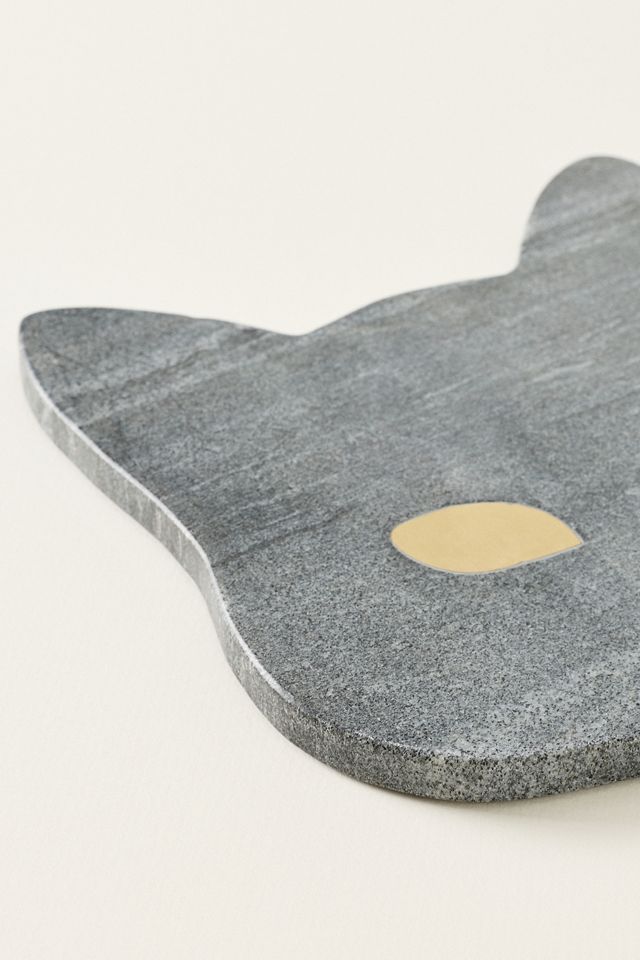 Black Cat Marble Cheese Board #2