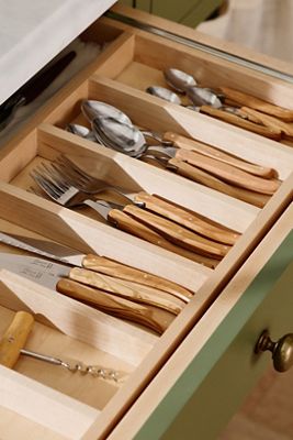 Laguiole 24-Piece Olivewood Flatware Set