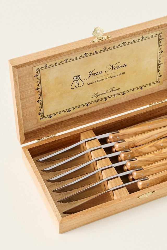 Laguiole Olivewood Steak Knives, Set of 6 #1