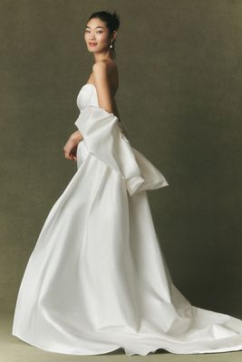 Watters Taffeta Cape