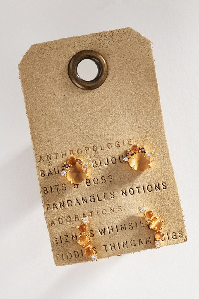 Petite Crystal Post Earrings, Set of 2 #1