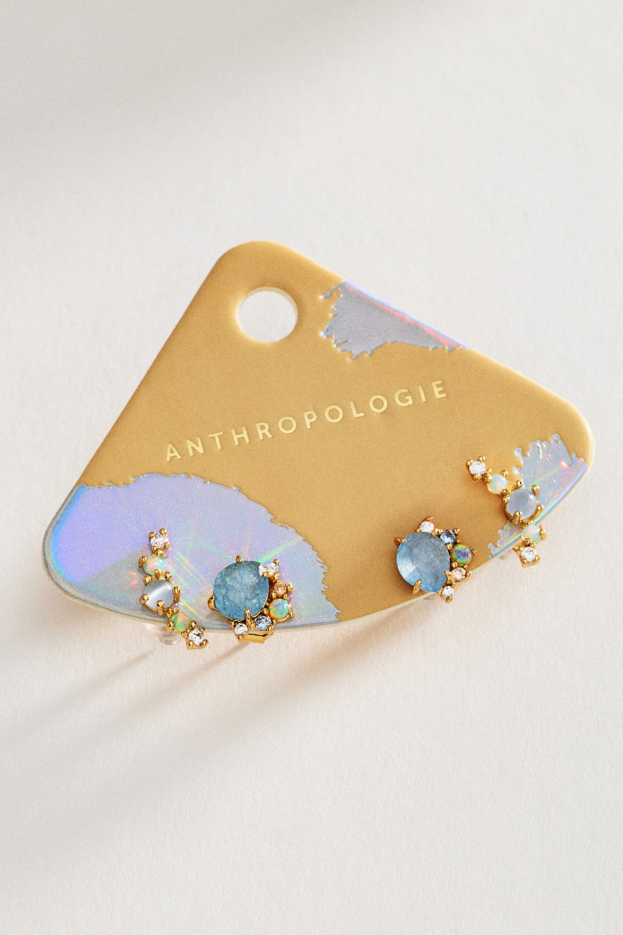 Petite Crystal Post Earrings, Set of 2