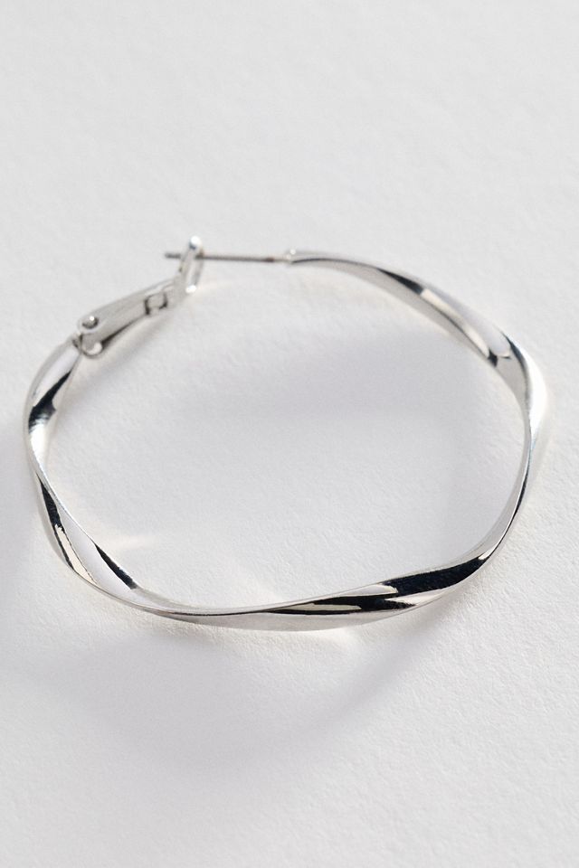 Hammered Hoop Earrings #1