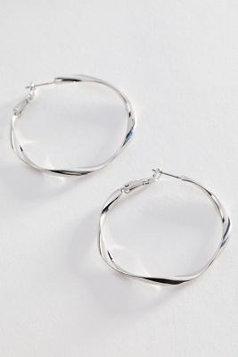 Hammered Hoop Earrings