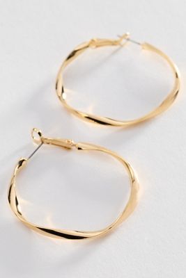 Hammered Hoop Earrings