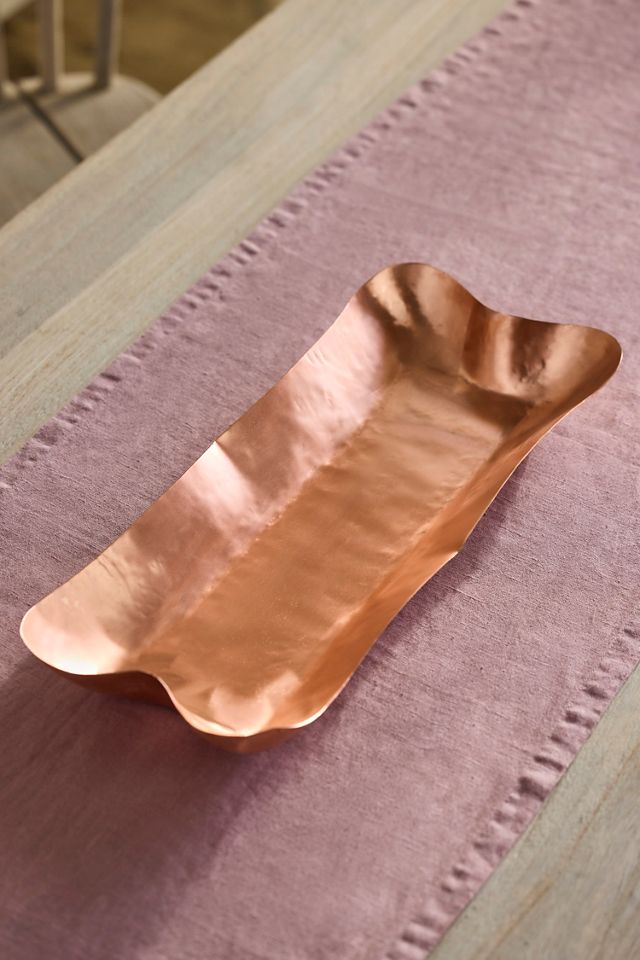 Polished Copper Rectangle Trough #1