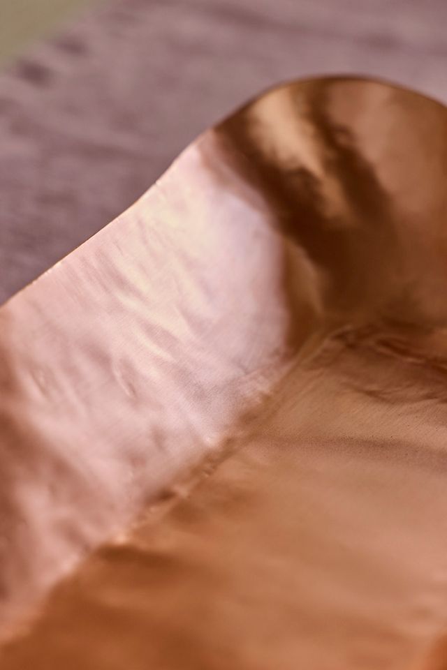 Polished Copper Rectangle Trough #2