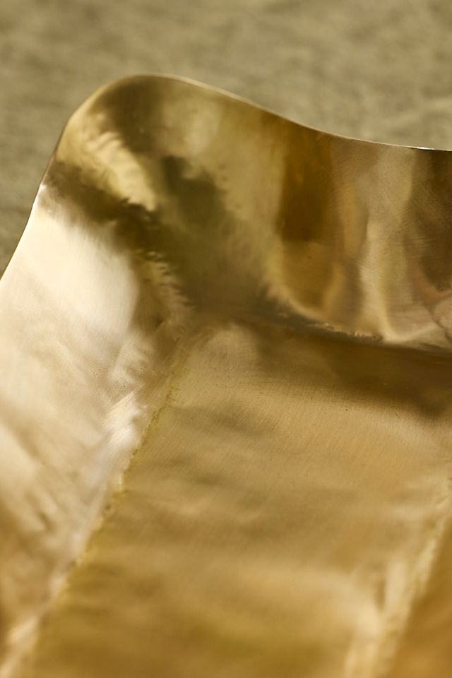 Polished Brass Rectangle Trough #2