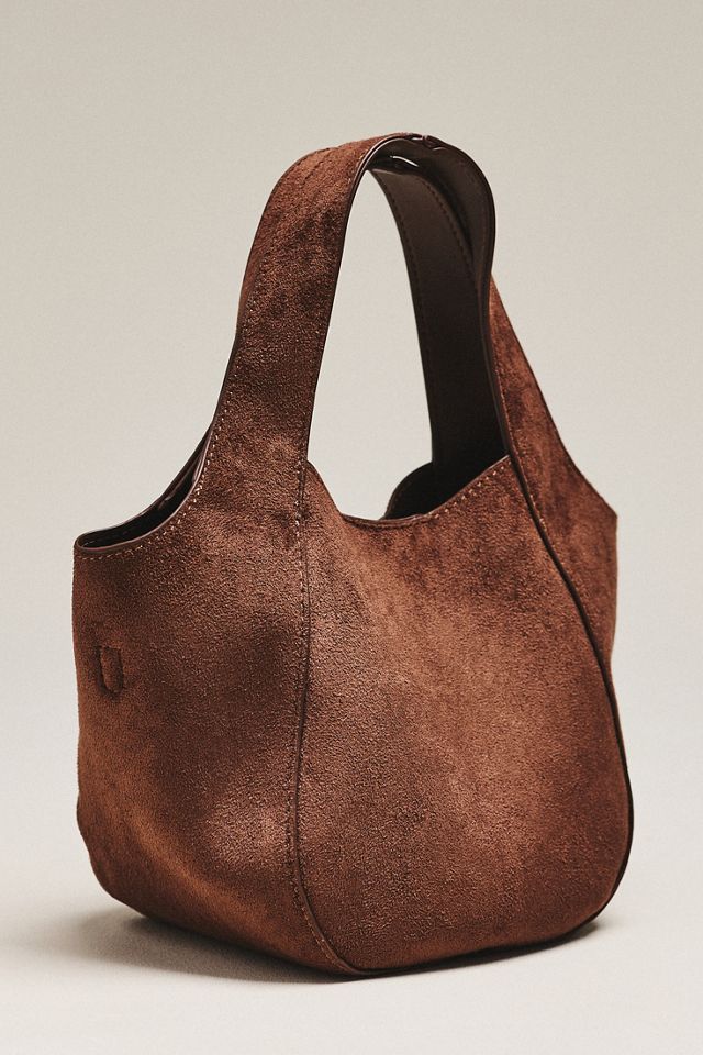 Sonia Faux Suede Mini Slouchy Tote Bag #1