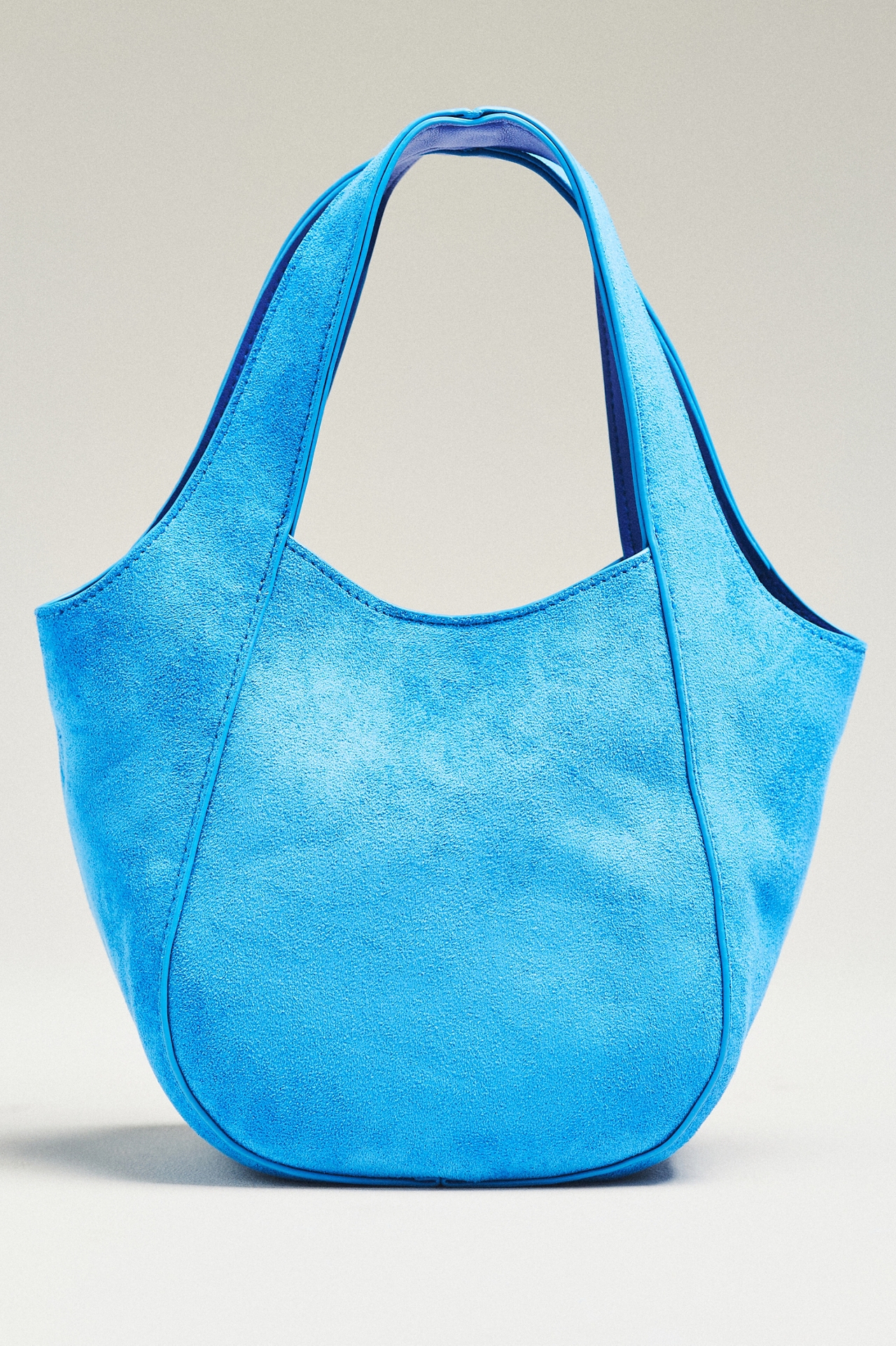 The Sonia Faux Suede Mini Slouchy Tote Bag