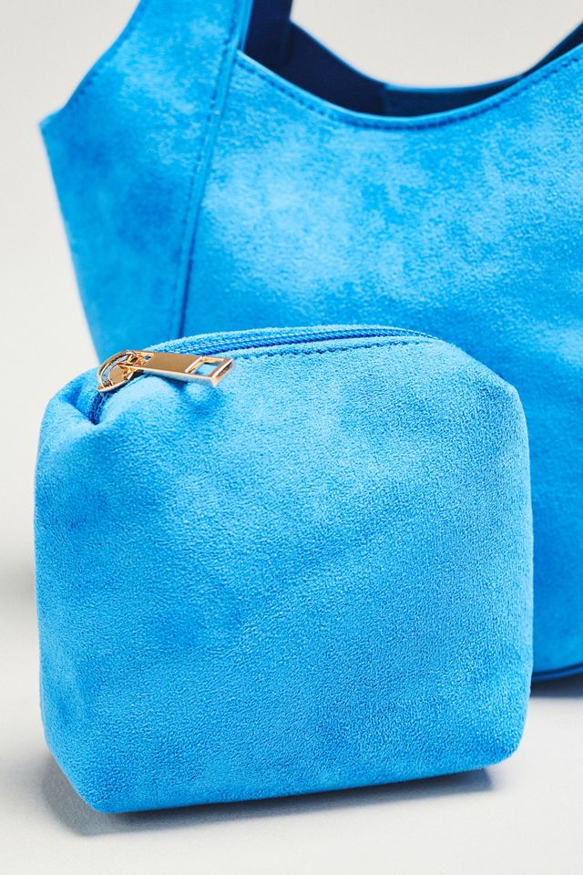 The Sonia Faux Suede Mini Slouchy Tote Bag | Anthropologie