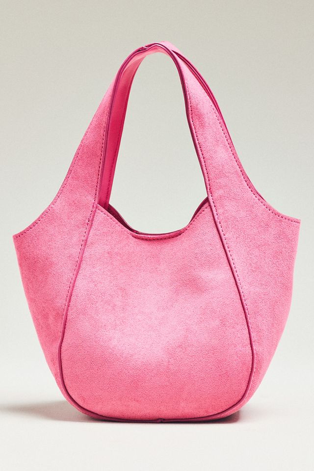 Borsa Tote Mini Slouchy Sonia in Finta Pelle Scamosciata #1