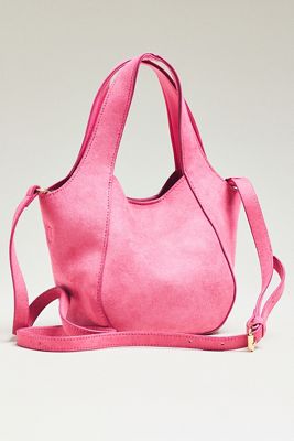 The Sonia Faux-Suede Mini Slouchy Tote Bag