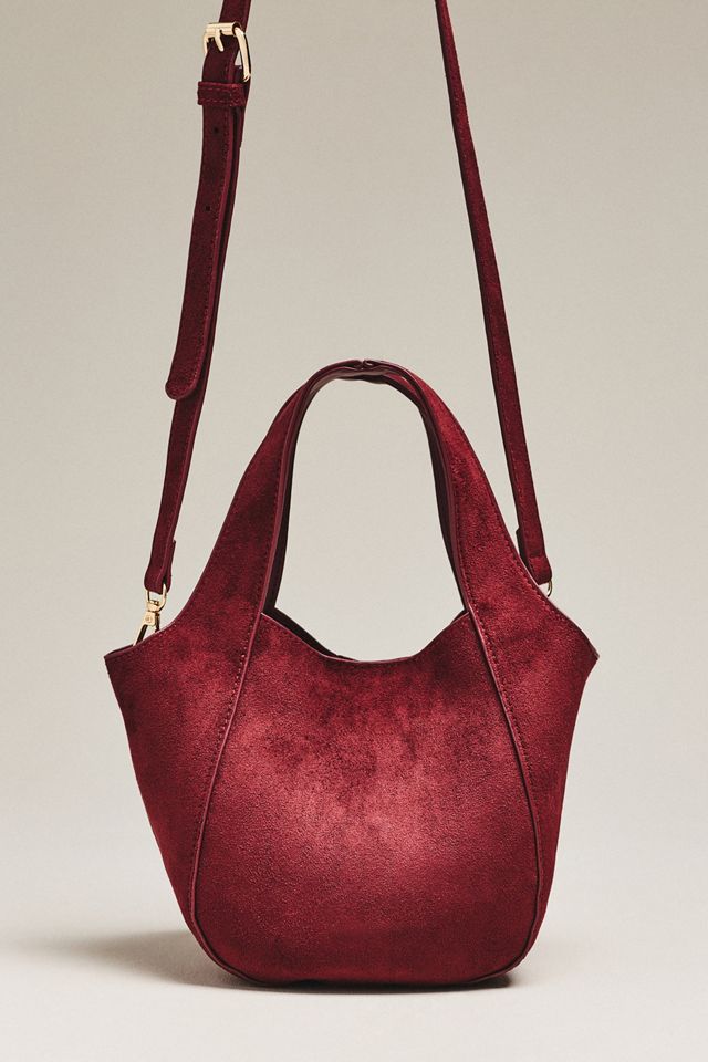 Sonia Faux Suede Mini Slouchy Tote Bag #1