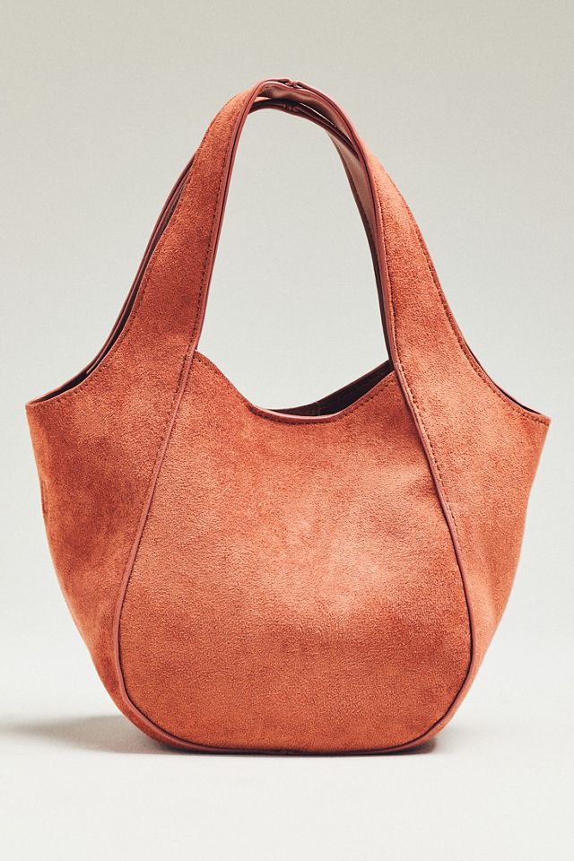 The Sonia Faux-Suede Mini Slouchy Tote Bag #1