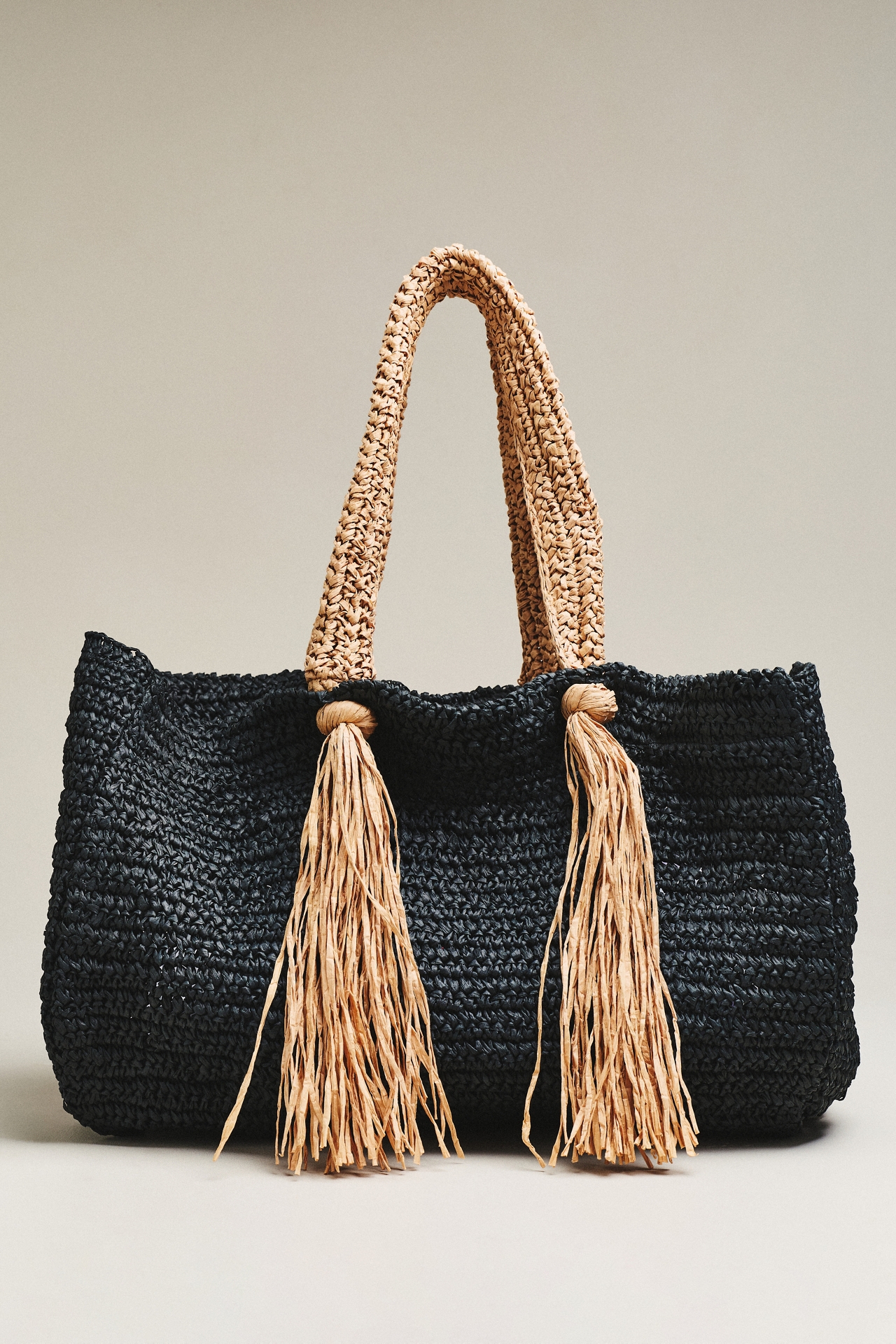Celandine Raffia Fringe Tote