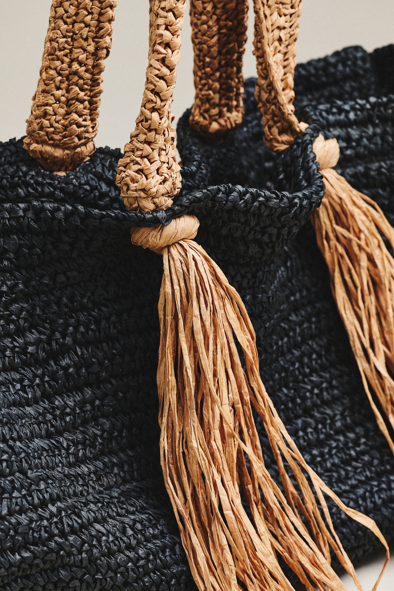 Celandine Raffia Fringe Tote