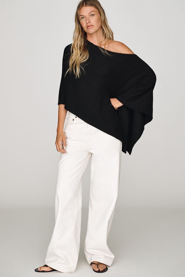 By Anthropologie Knit Asymmetric Poncho #2