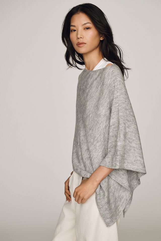 By Anthropologie Knit Asymmetric Poncho #3