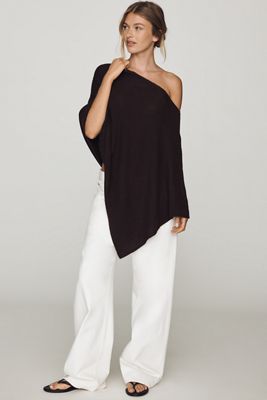 By Anthropologie Knit Asymmetric Poncho