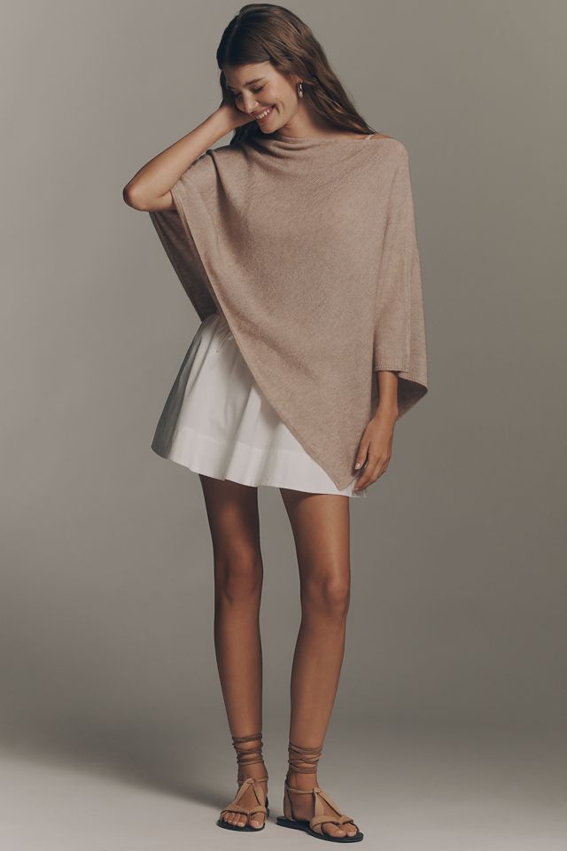 By Anthropologie Knit Asymmetric Poncho #2