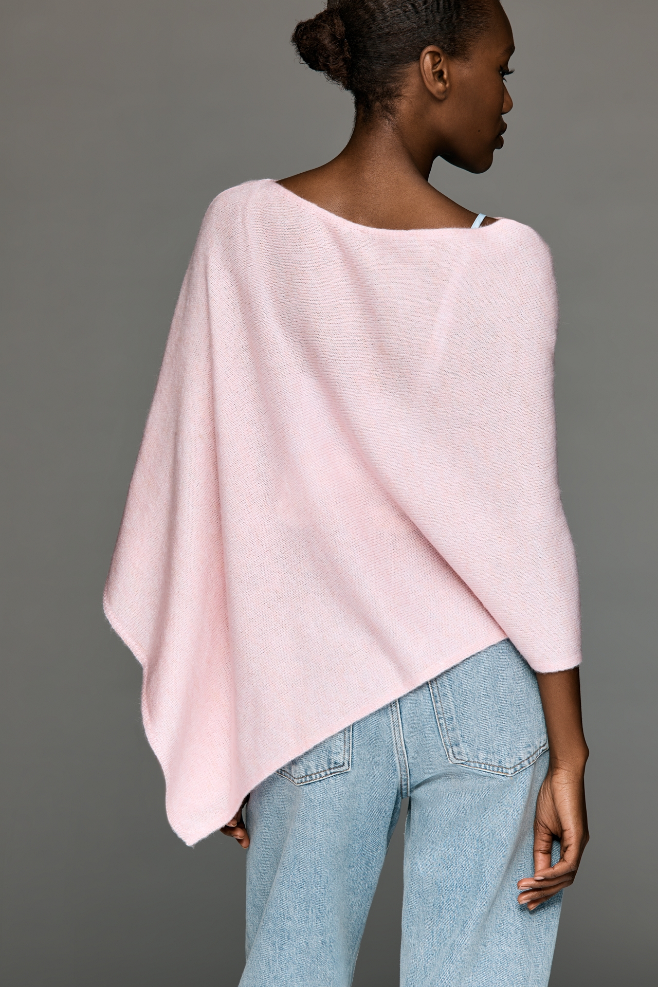 By Anthropologie Knit Asymmetric Poncho