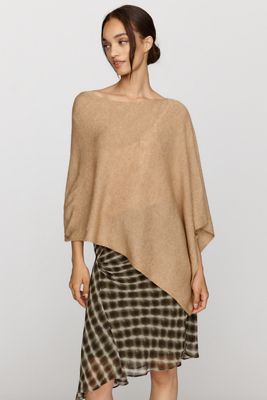 By Anthropologie Knit Asymmetric Poncho