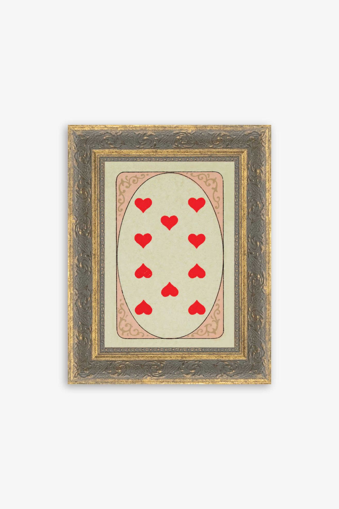 Nine of Hearts Wall Art - Red, Standard, One Size