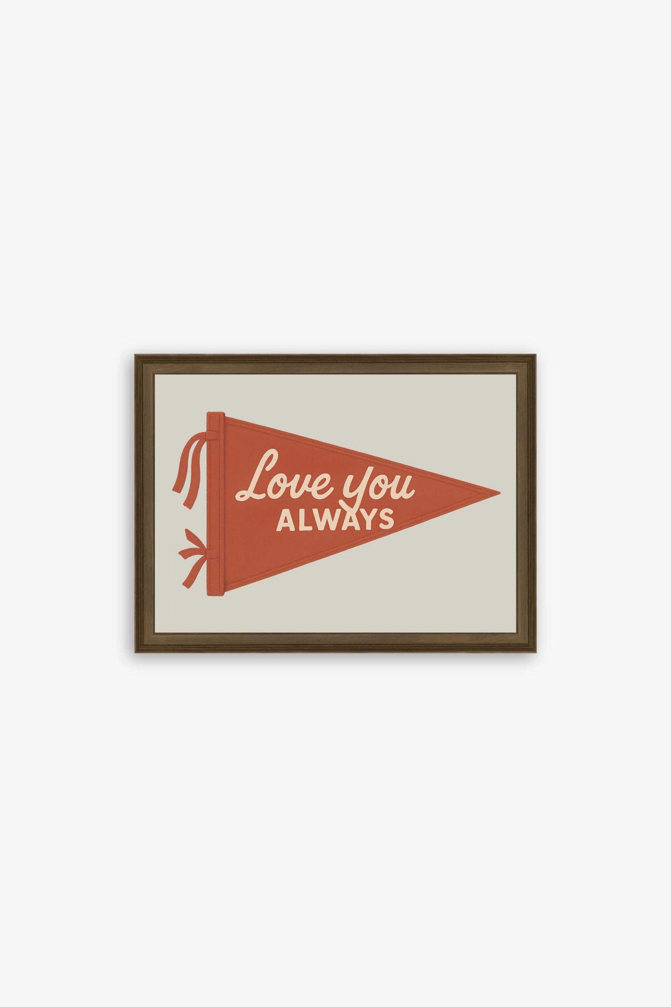 Love You Always Wall Art - Red, Standard, One Size